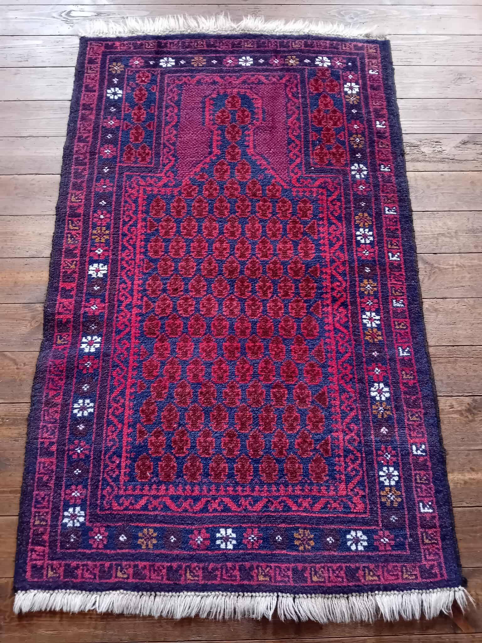 Handmade Afghan Beluch Rug 140x89cm