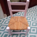 Powder pink child low chair