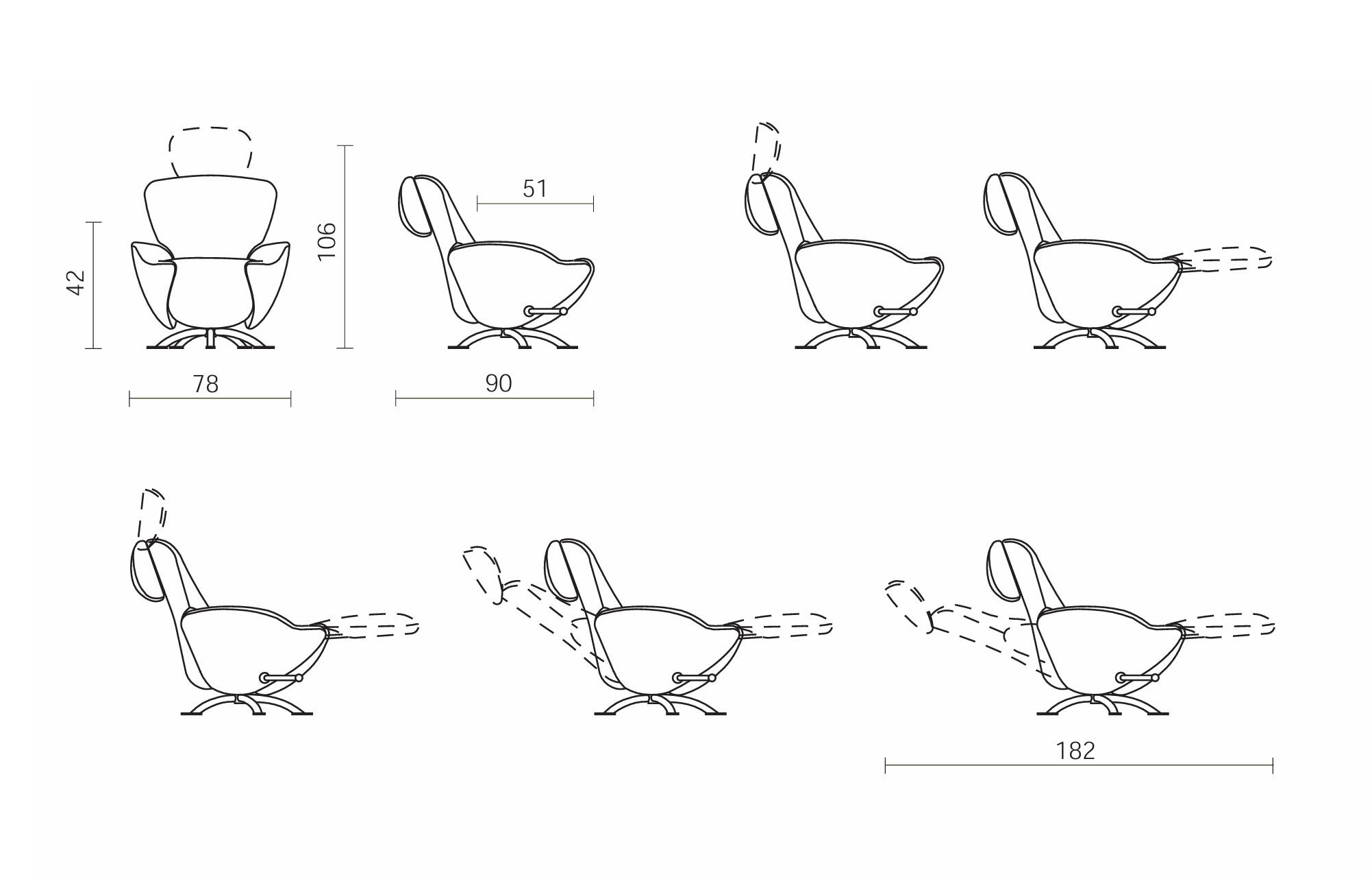 Cassina Dodo Recliner – Design: Toshiyuki Kita