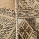 Tapis persan vintage noir crème 3 x 10, 76 x 303 cm SK 20938