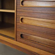 Rosewood sideboard, Danish design, Johannes Andersen, Uldum Rosewood sidebo
