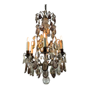 lustre cage garni de