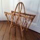 Rattan magazine rack
