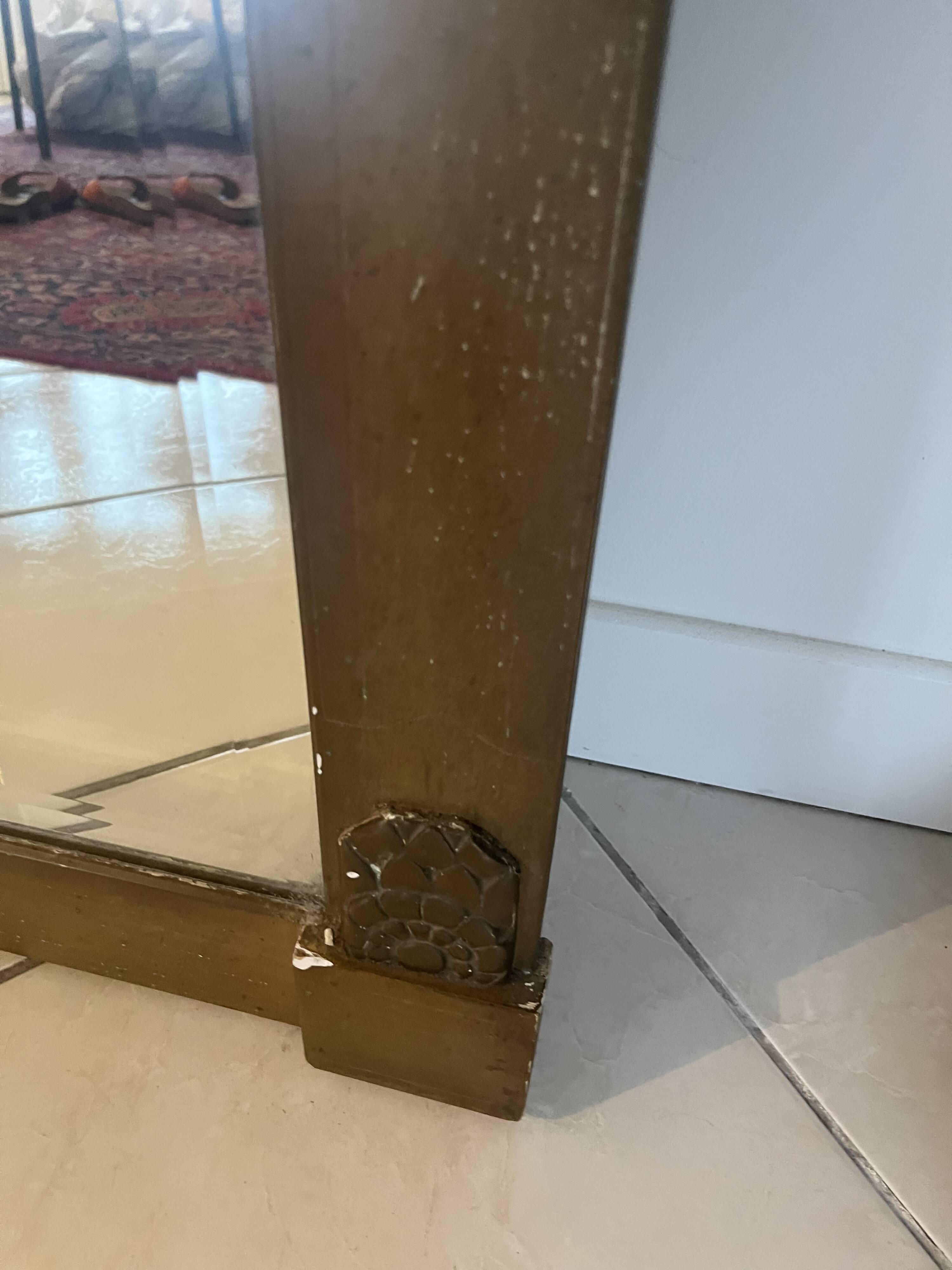 Antique art deco mirror