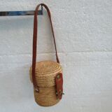 Curist glass - Vichy- and its straw basket