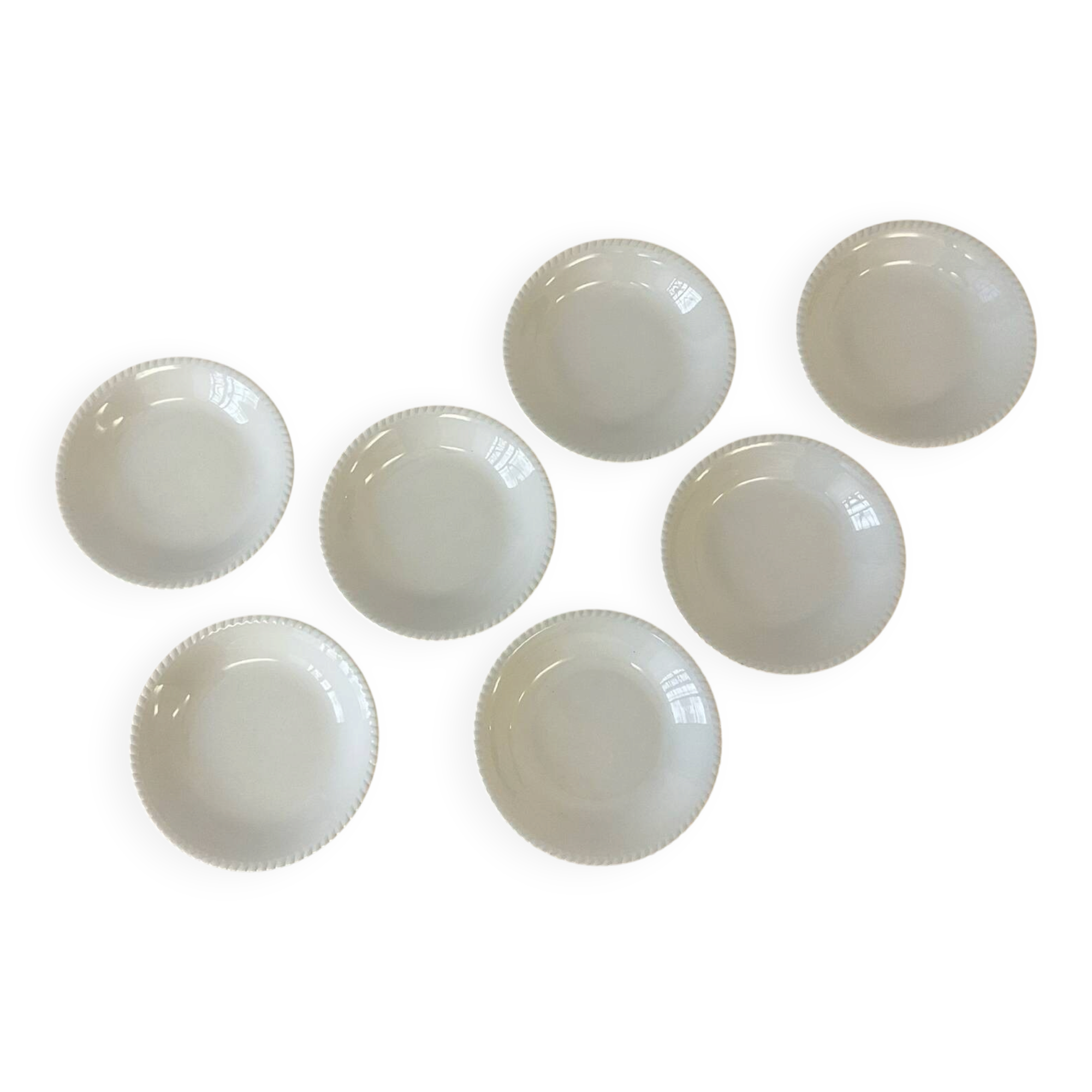 Set of vintage deep plates Luneville Badonviller France decor Ven