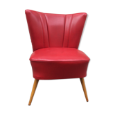 Fauteuil cocktail skaï 1960