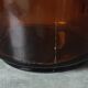 Amber glass bottle