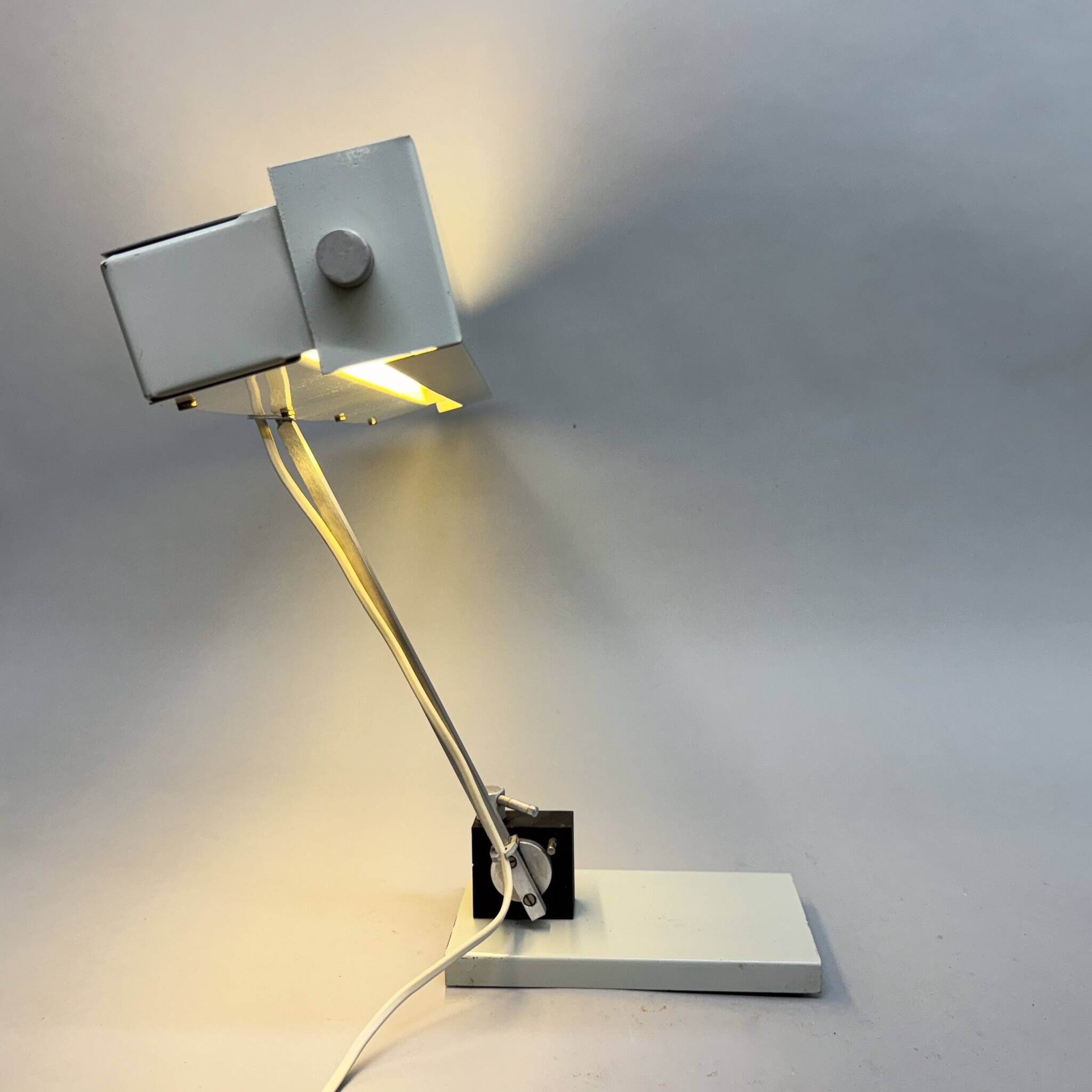 Space Age Metal Desk Lamp by Klaus Musinowski for VEB Dresden, Germany