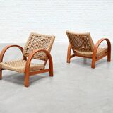 French Rope Easy Chairs, Art Deco 1940's