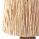 Ceramic stoneware lamp, raffia lampshade, 1960s