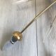 Suspension 60s to 8 lights brass and molded glass