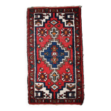 Tapis Vintage Hamadan en Laine, Années 1970, Élégance Traditionnelle