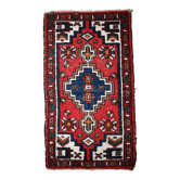 Tapis Vintage Hamadan en Laine, Années 1970, Élégance Traditionnelle
