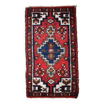 Tapis Vintage Hamadan en Laine, Années 1970, Élégance Traditionnelle