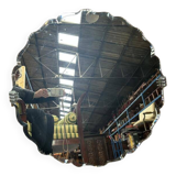 Art Deco round mirror