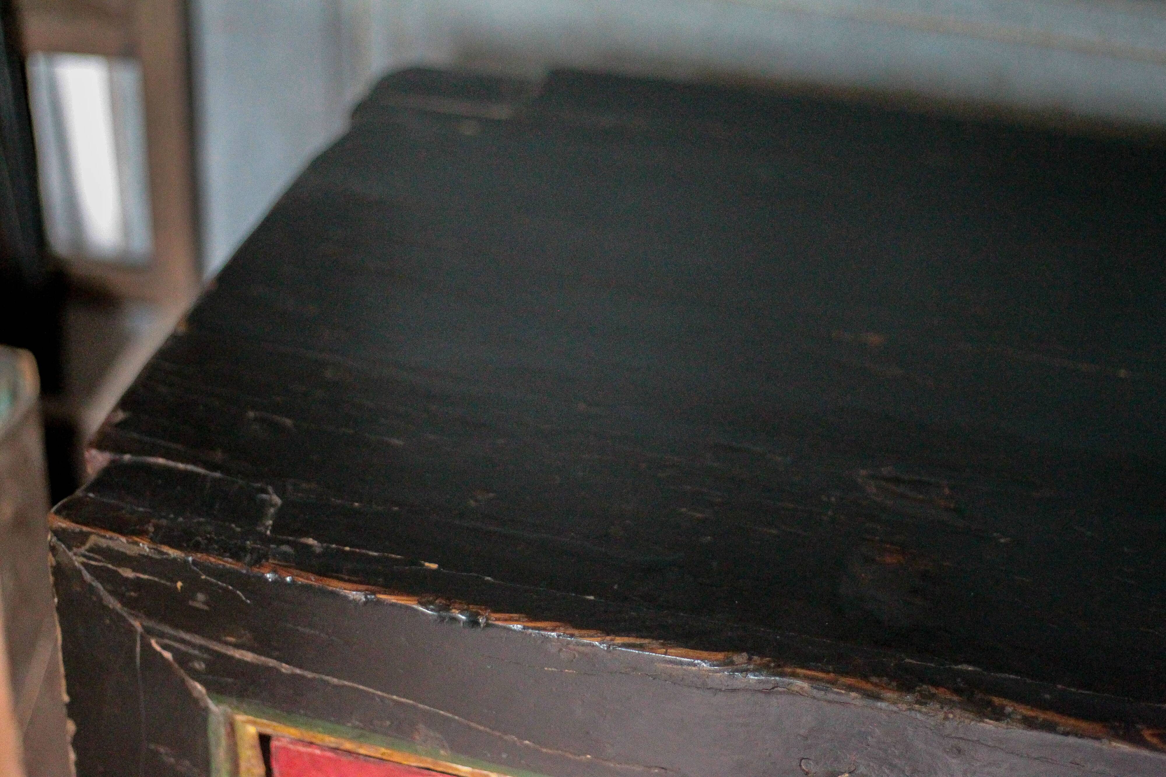 Chinese buffet from Mongolia, 2 doors, converted antique chest.