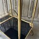 Vintage black and gold rolling trolley