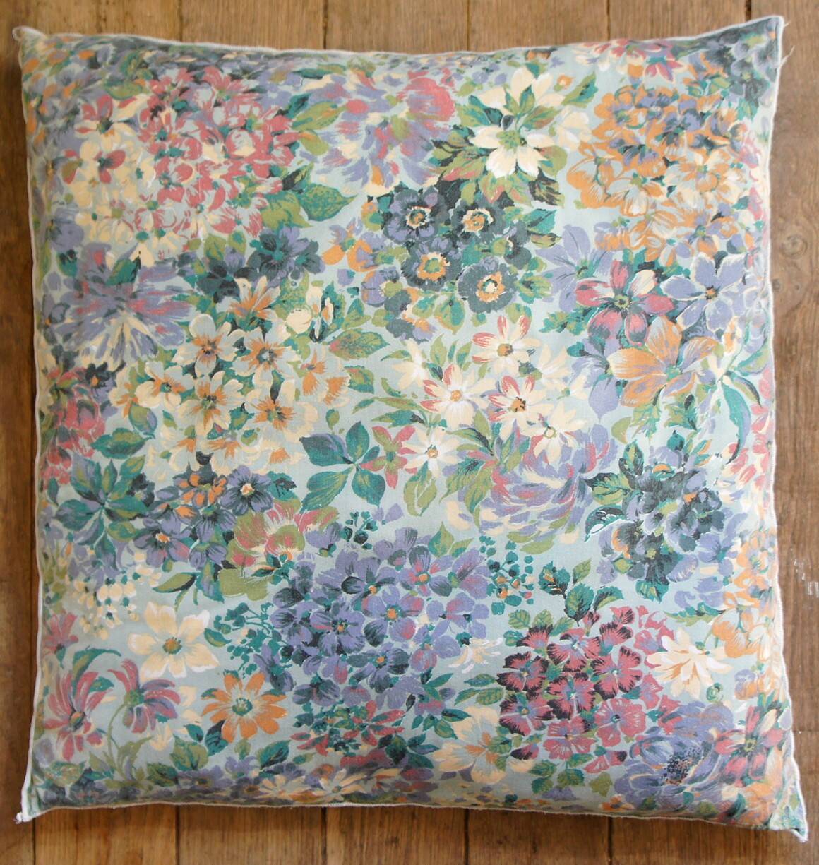 Double-sided floral cushion