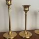Bougeoirs scandinaves en laiton vintage