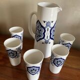 Broc and glass Tunisian handicrafts