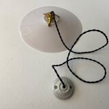 Vintage opaline pendant lamp