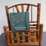 Vintage bamboo tiger wall shelf from the 70s.