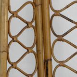 Pair of low bamboo chairs 1960