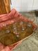 Lot of 6 small pink glasses