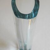 Etched glass vase with nautical theme from Strömbergshyttan, Sweden
