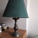 Pewter lamps foot height 36cm foot diameter 14 cm