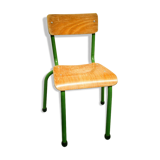 Green school chair