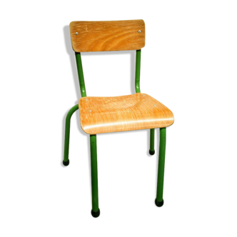 Green school chair