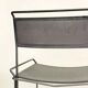 Perforated steel chairs