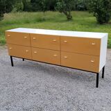 Enfilade store furniture of the 70s six large drawers