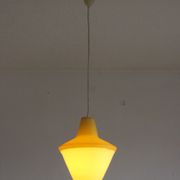 Early plastics cellulose pendant lamp by Atelier de recherche plastique and Rotaflex 1950s.