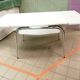 Table en formica vanille vintage