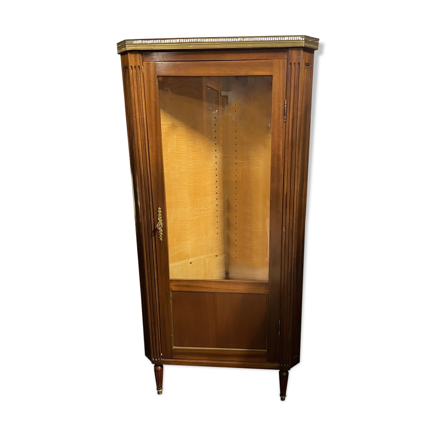 Vitrine encoignure Louis XVI