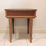 Bedside vintage nightstand compass legs drawer Stella