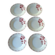 Lot de 6 assiettes à dessert en terre de fer