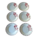 Lot de 6 assiettes à dessert en terre de fer