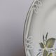 3 assiettes Digoin Sarreguemines Adèle gris jaune et bordeaux