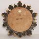 Mid-century modern Italian golden sun mirror, 1960s