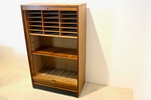 Armoire de rangement de bureau de bibliothèque néerlandaise avec porte coulissante