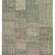 Handmade anatolian vintage 200 cm x 303 cm grey patchwork rug