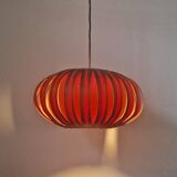 Large Rare Midcentury Veneer Pendant ULUV, 1960s