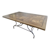 Inlaid dining table