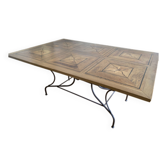 Inlaid dining table