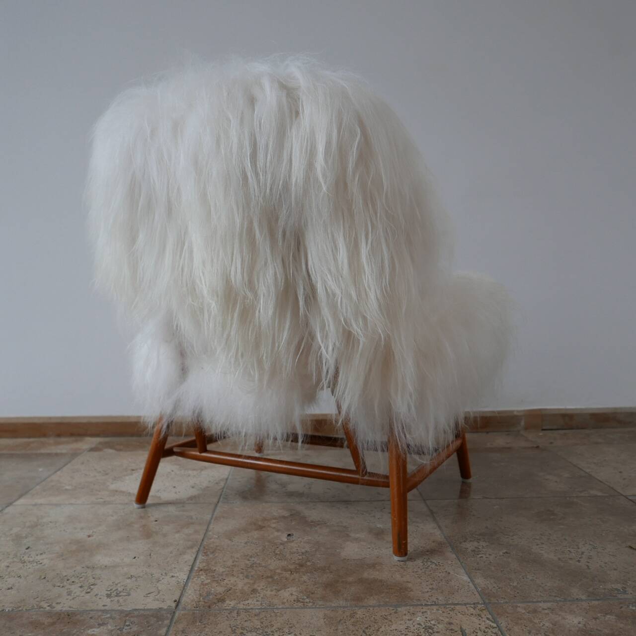Alf Svensson 'TeVe' Sheepskin Shearling Lounge Chair