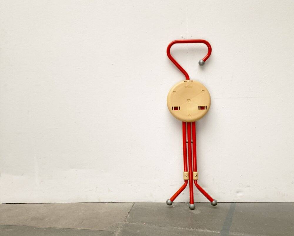 Postmodern Italian folding stool Ulisse by Ivan Loss for Sandrigarden, 1980s.